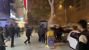 Kahramanmaraş kent merkezinde kavga kamerada 