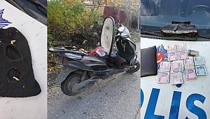 Kahramanmaraş’ta kar maskeli motosikletli kaptı ama kaçamadı 