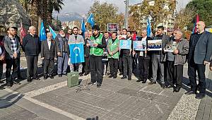 Kahramanmaraş’ta STK’lar Çin’in Doğu Türkistan’a zulmünü protesto etti
