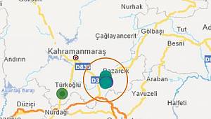 Pazarcık’ta 3.8 şiddetinde deprem...