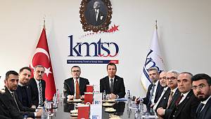 Ünal ve Başkanlardan KMTSO Başkanı Buluntu ve yönetimine hayırlı olsun ziyareti