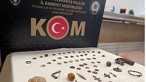 Kahramanmaraş'ta tarihi eser operasyonu..
