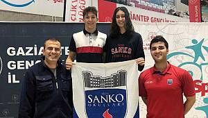 SANKO Okulları Yüzücüleri Bölge Birincisi ve Üçüncüsü Oldu
