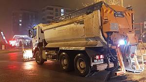 Büyükşehir’in Tüm Araç ve Personelleri Kar Nöbetinde
