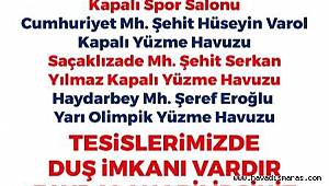 Onikişubat Belediyesi'nin acil barınma tesislerinde banyo hizmeti başladı..