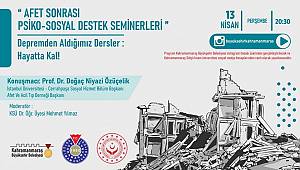 Afet Sonrası Psiko-Sosyal Destek Seminerleri Başlıyor!