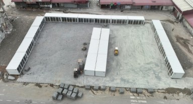 Geçici İş Yerleri Bir Bir Teslim Ediliyor