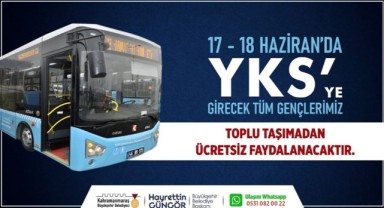 YKS’ ye Girecek Öğrencilere Ulaşım Ücretsiz 