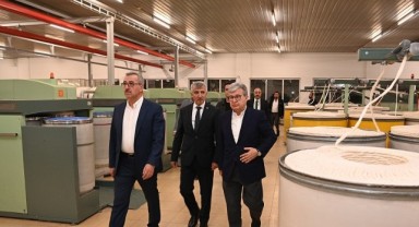 Başkan Güngör ve Vali Ünlüer, İSKUR Tekstil Fabrikasını Ziyaret Etti..