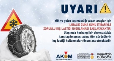 Büyükşehir’den SürücülereKış Lastiği Uyarısı!..