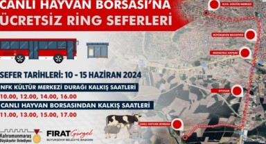 Canlı Hayvan Borsası’na Ücretsiz Ring Seferleri Başladı!