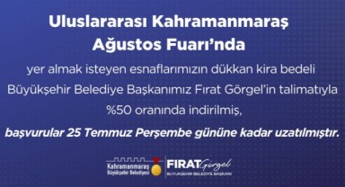 Başkan Görgel’in Talimatıyla Kira Ücreti Yarıya İndirildi