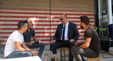 Mehmet Akpınar, Trabzon Konteyner Çarşı esnafını ziyaret etti..