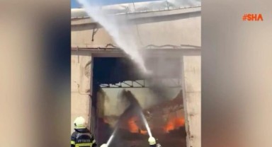 Kahramanmaraş’ta tekstil fabrikası yandı