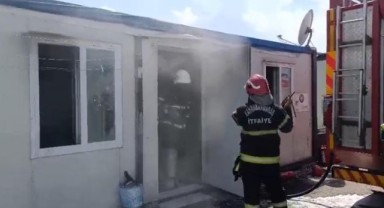 Konteyner kentte çıkan yangın paniğe neden oldu