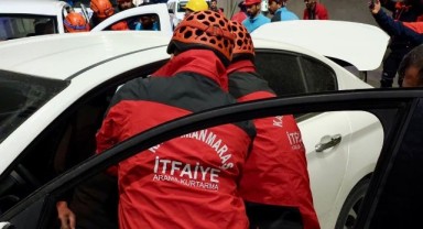 Kahramanmaraş'ta Sıkışmalı Trafik Kazası Tatbikatı Yapıldı