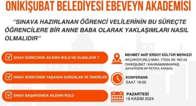 Onikişubat Belediyesi Ebeveyn Akademisi, konferansla başlıyor..