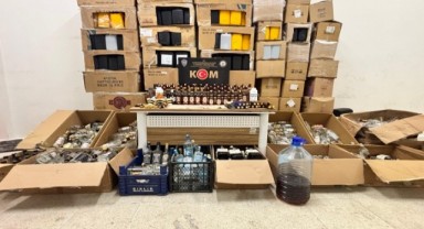 Sahte alkol imalatı ve ticaretine operasyon yapıldı 