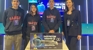 SANKO Okulları Öğrencileri “İNOVASYON YARIŞMASI”nda Türkiye İkincisi Oldu 