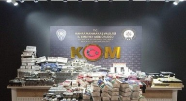 Kahramanmaraş Polisinden kaçak sigara tacirlerine ağır darbe 
