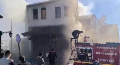 Kahramanmaraş’ta ahşap imalathanesinde yangın çıktı