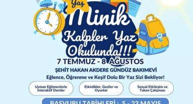 Onikişubat Belediyesi'nin 'Minik Kalpler Yaz Okulu'na başvurular başladı..