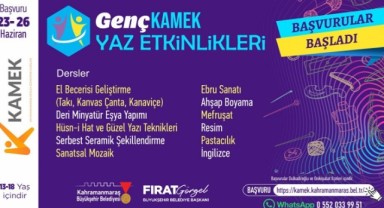 Genç KAMEK Yaz Kursları İçin Başvurular Başladı!..