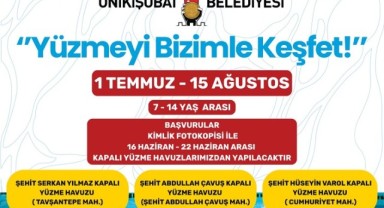 Yüzmeyi Onikişubat’la keşfedecek çocuklara müjde! Kurs başvurular başladı..