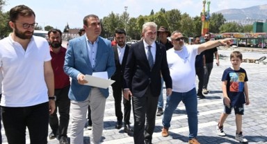 Başkan Görgel, Fuar Öncesi Atatürk Parkı’ndaki Hazırlıkları İnceledi..