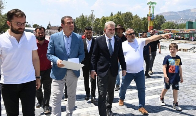 Başkan Görgel, Fuar Öncesi Atatürk Parkı’ndaki Hazırlıkları İnceledi..