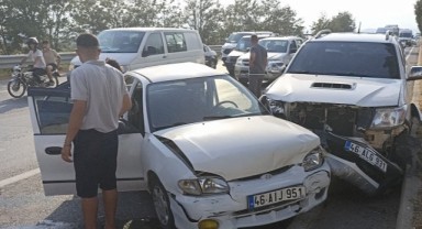Kahramanmaraş’ta zincirleme kaza: 4 yaralı..