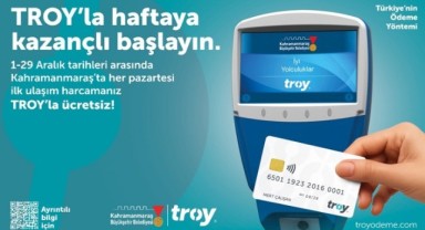 Aralık’ta TROY Kart ile Pazartesi Günleri İlk Yolculuk Ücretsiz..
