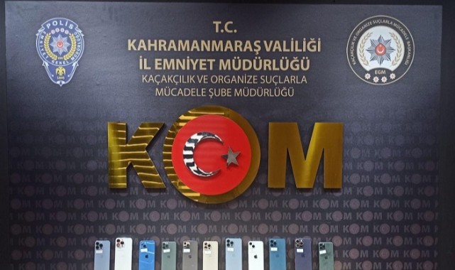 Kahramanmaraş’ta Kaçak Cep Telefonu Operasyonu..