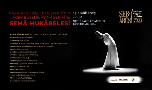 Hz. Mevlâna, Vuslatının 752. Yıl Dönümünde Anılacak..