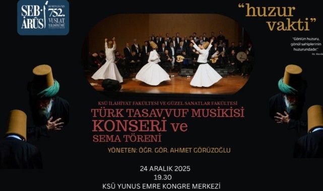 Hz. Mevlânâ Vuslatının 752. Yılında Özel Bir Programla Anılacak..