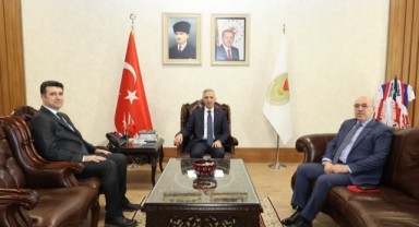 KSÜ Rektörü Prof. Dr. Mahmut Ak, Vali Mükerrem Ünlüer’i Ziyaret Etti..
