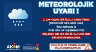 22 Ocak’ta Şehir Genelinde Kar Yağışı Bekleniyor!..