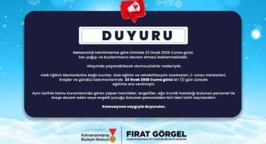 23 Ocak'ta Eğitim ve Kamu Kurumları İçin Tedbir Kararı..