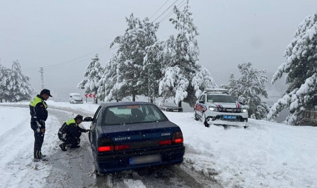 Kahramanmaraş jandarmadan sıkı denetim..