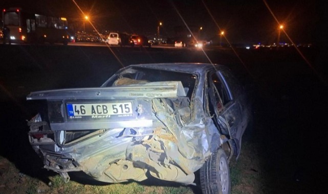 Kahramanmaraş’ta otomobil takla attı: 1 yaralı..