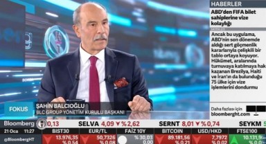 Şahin Balcıoğlu, Bloomberg'de gündemi değerlendirdi..