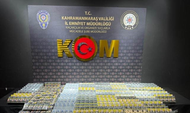 Kahramanmaraş’ta Narkotik ve Kaçakçılık Operasyonu..