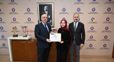 KSÜ’de Milli Teknoloji Atölyesi Ekibine Belge Takdimi Yapıldı..