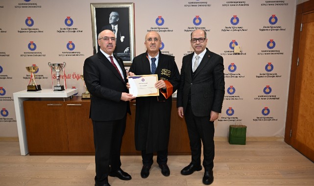 Sütçü İmam’da Profesör ve Doçent Kadrosuna Atananlar Belgelerini Aldı..