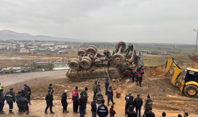 Taş Ocağında Kamyon Devrildi, 1 Ölü..