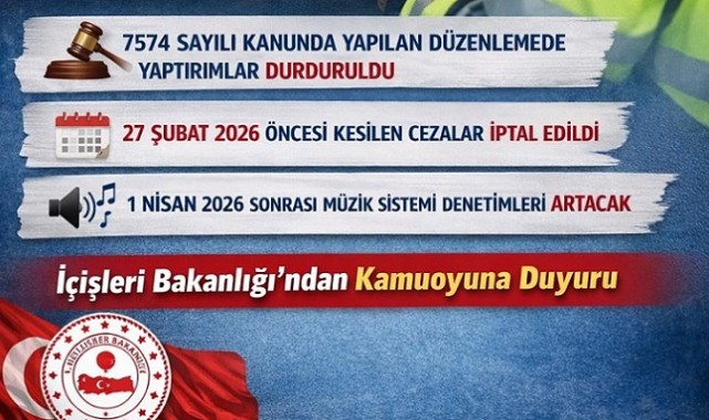 Araç İçi Görüntü Cihazlarına Kesilen Cezalar İptal Edildi..