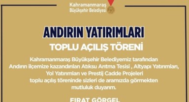 Büyükşehir’den 23 Ayda Andırın’a 1 Milyarlık Yatırım..