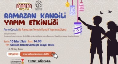 Büyükşehir’den Anne ve Çocuklara Özel Ramazan Kandili Atölyesi 