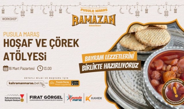 Gençler Pusula Maraş’ın Atölyesinde Eşsiz Tatların Yapımını Öğrenecek..