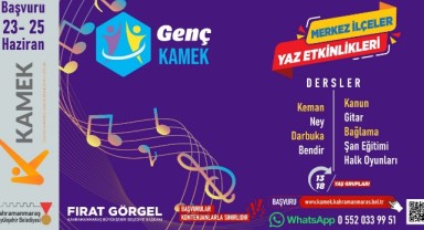 Genç KAMEK Kurslarında Kayıt Zamanı; Başvurular Başladı